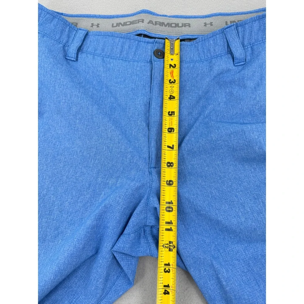 Under Armour Mens Golf Pants Blue Heathered Loose Fit 38x30 (38x29) Athleisure